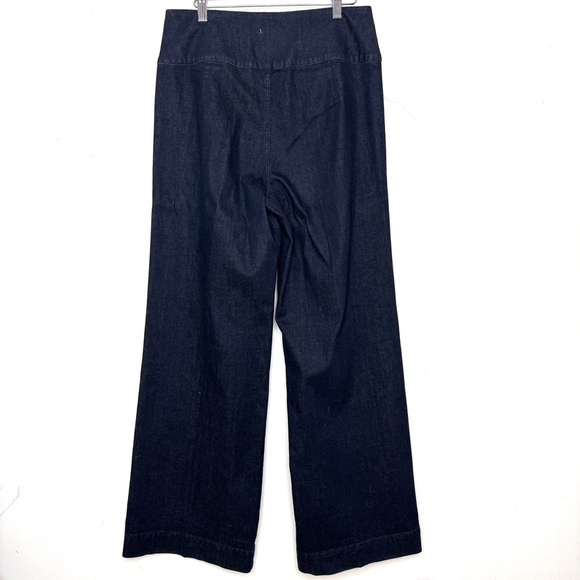 Lauren Ralph Lauren La Plage Nolita Sailor Jeans NWT Sz 10 Dark Indigo - Picture 4 of 7